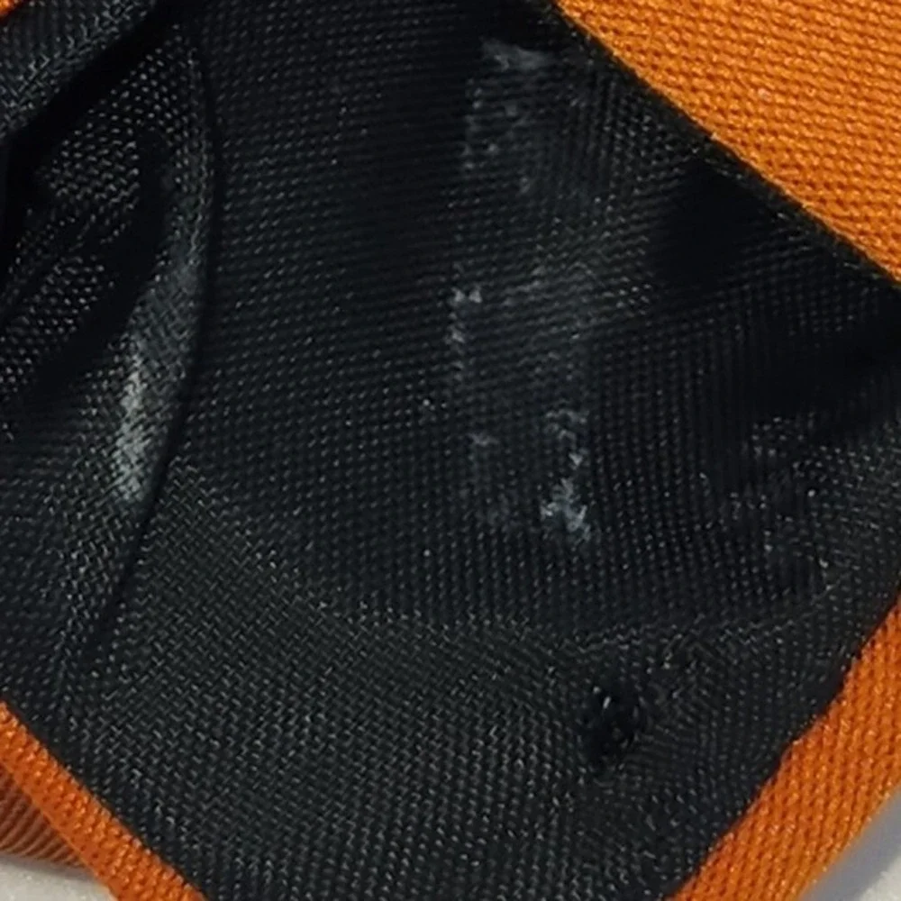 Oscar de la Renta Necktie Brown Orange Stripe‎ Vintage Retro Mens Accessory